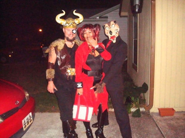 Naughty Little Red Riding Hood w/  the Big Bad Wolf Pimp Daddy and Viking
